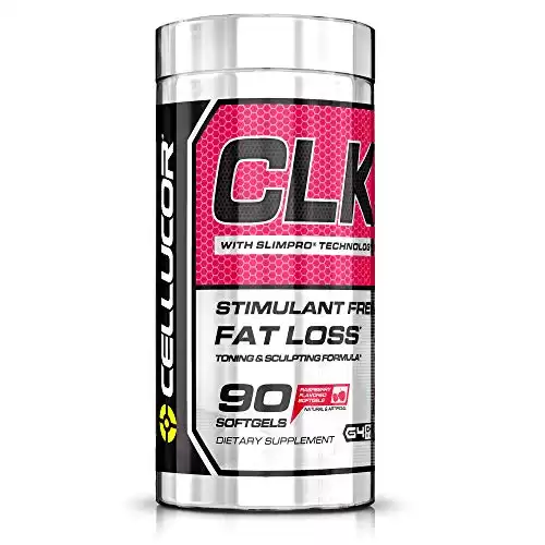 Cellucor CLK Non-Stimulant Fat Burner for Weight Loss with CLA, Conjugated Linoleic Acid, Raspberry Ketones, L-Carnitine, 90 Softgels